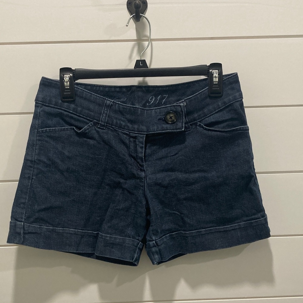Dark Blue Jean Shorts